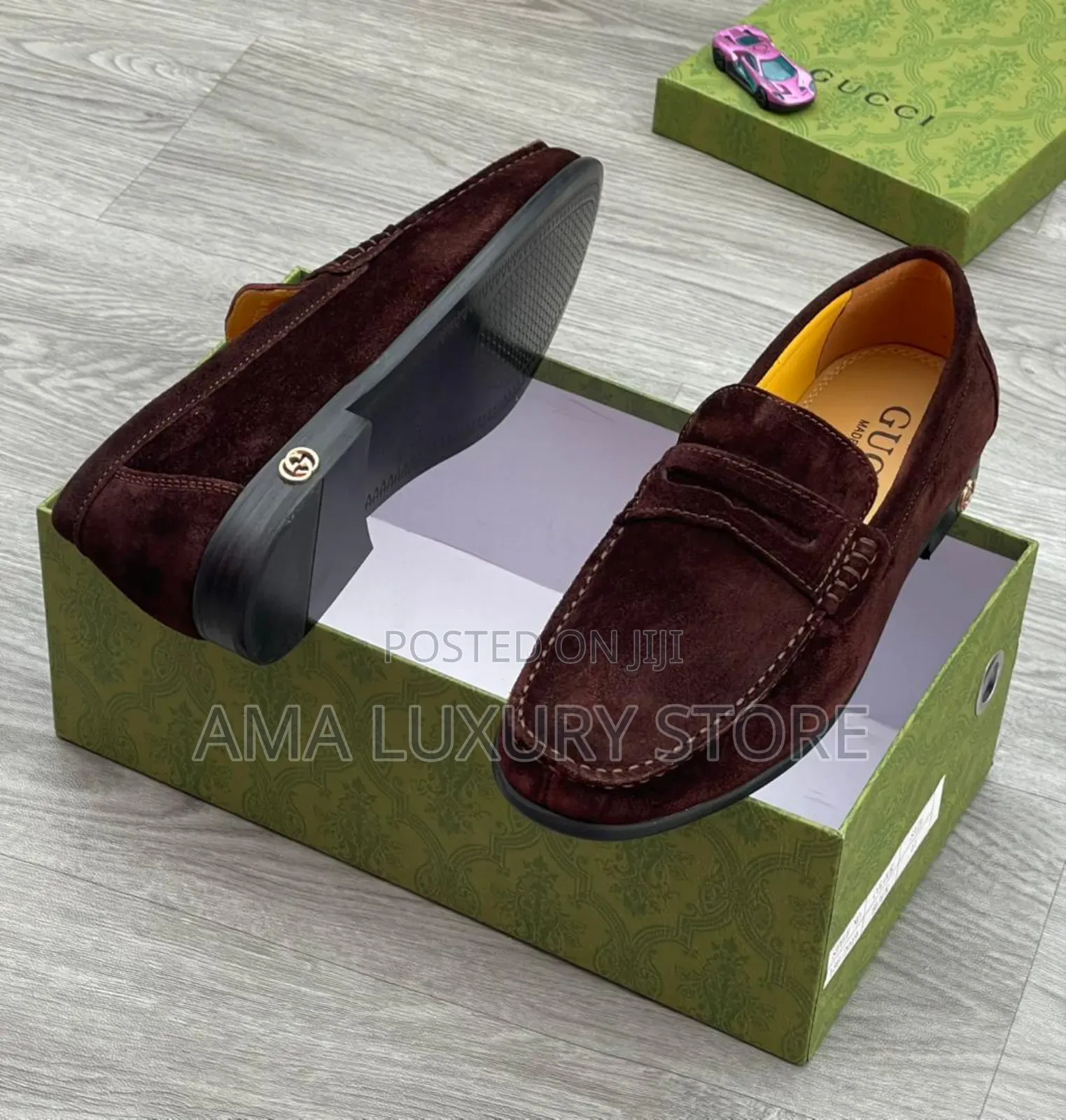 Gucci/Louis Vuitton Luxury Suede Penny Loafers Men's Shoes