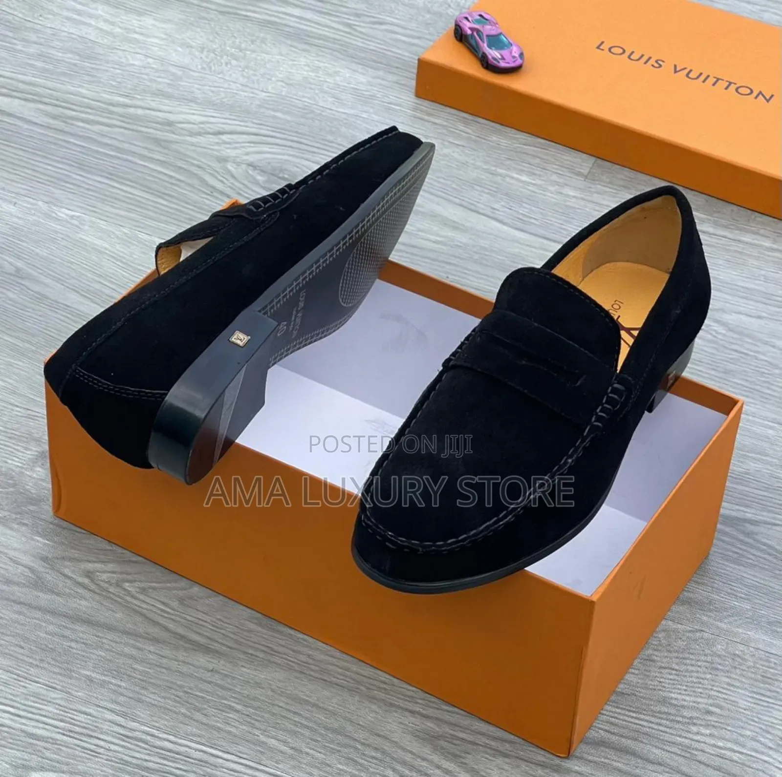 Gucci/Louis Vuitton Luxury Suede Penny Loafers Men's Shoes