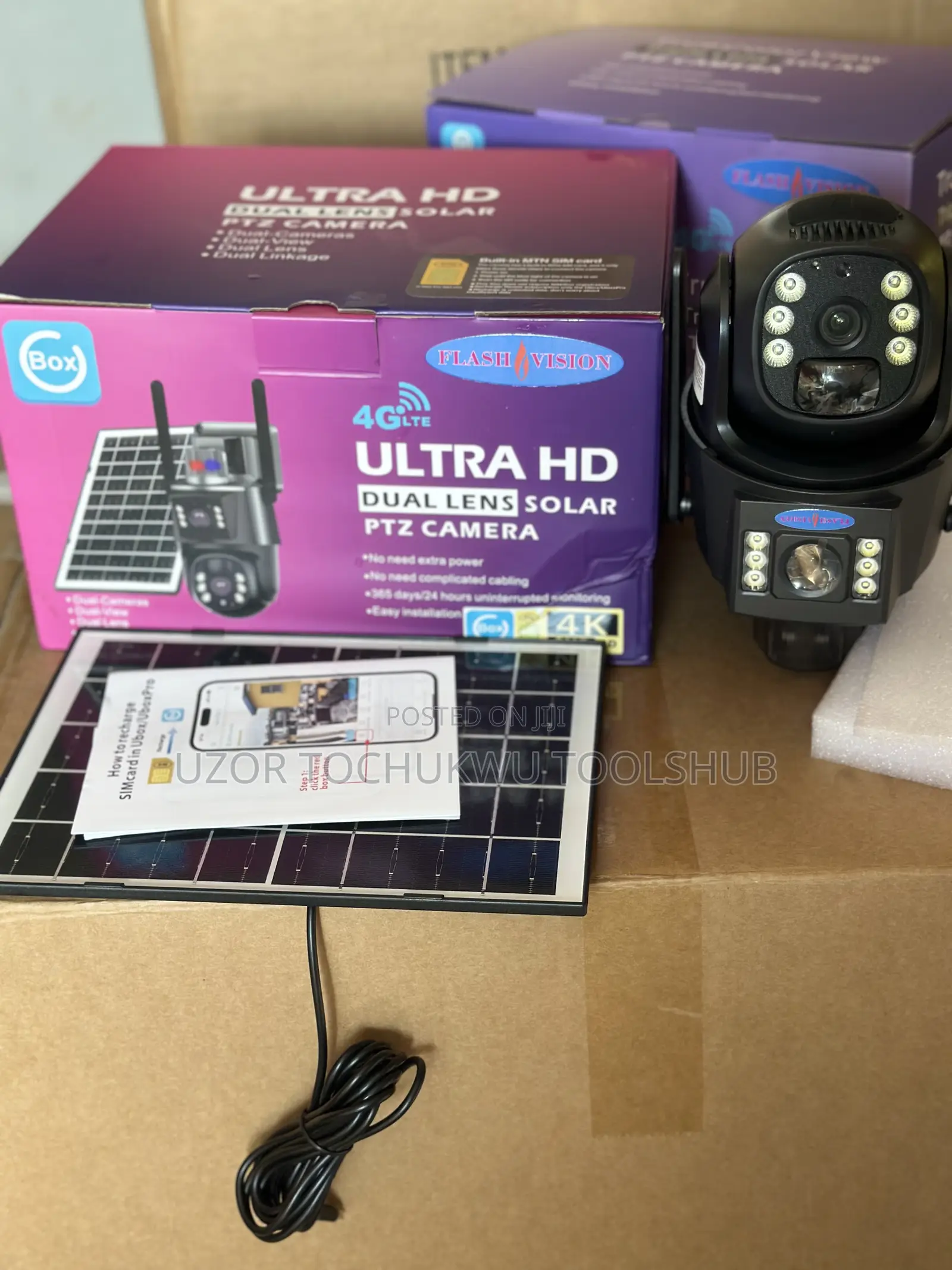 Best 4g Lte Ultra Hd Dual Lens Solar PTZ CCTV Camera