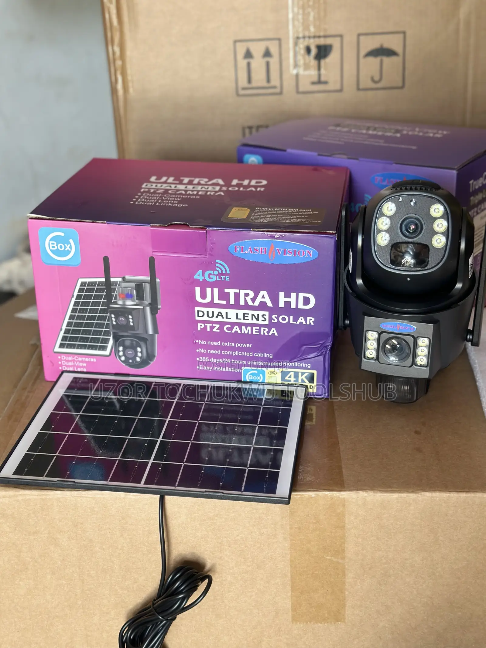Best 4g Lte Ultra Hd Dual Lens Solar PTZ CCTV Camera