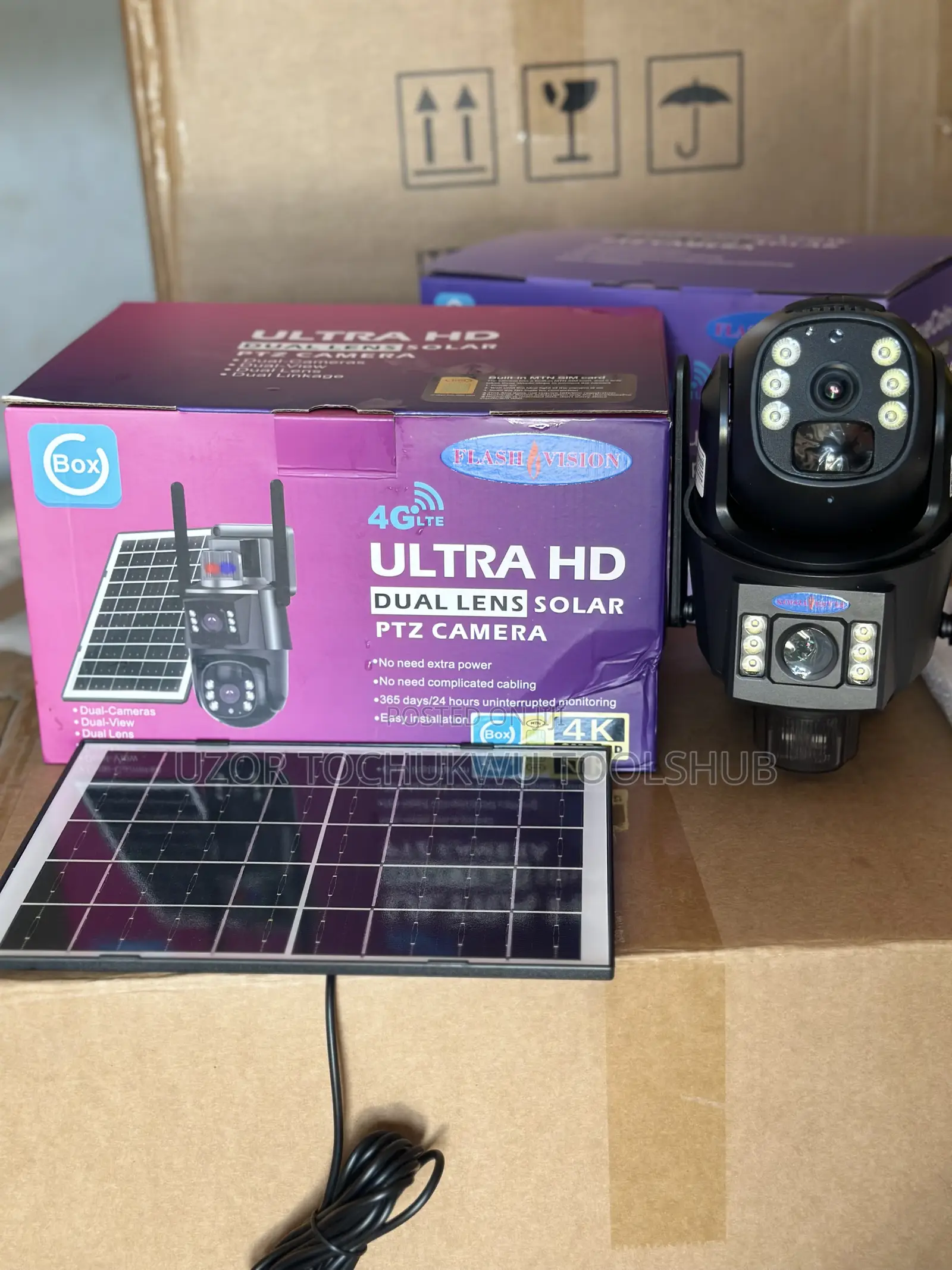 Best 4g Lte Ultra Hd Dual Lens Solar PTZ CCTV Camera