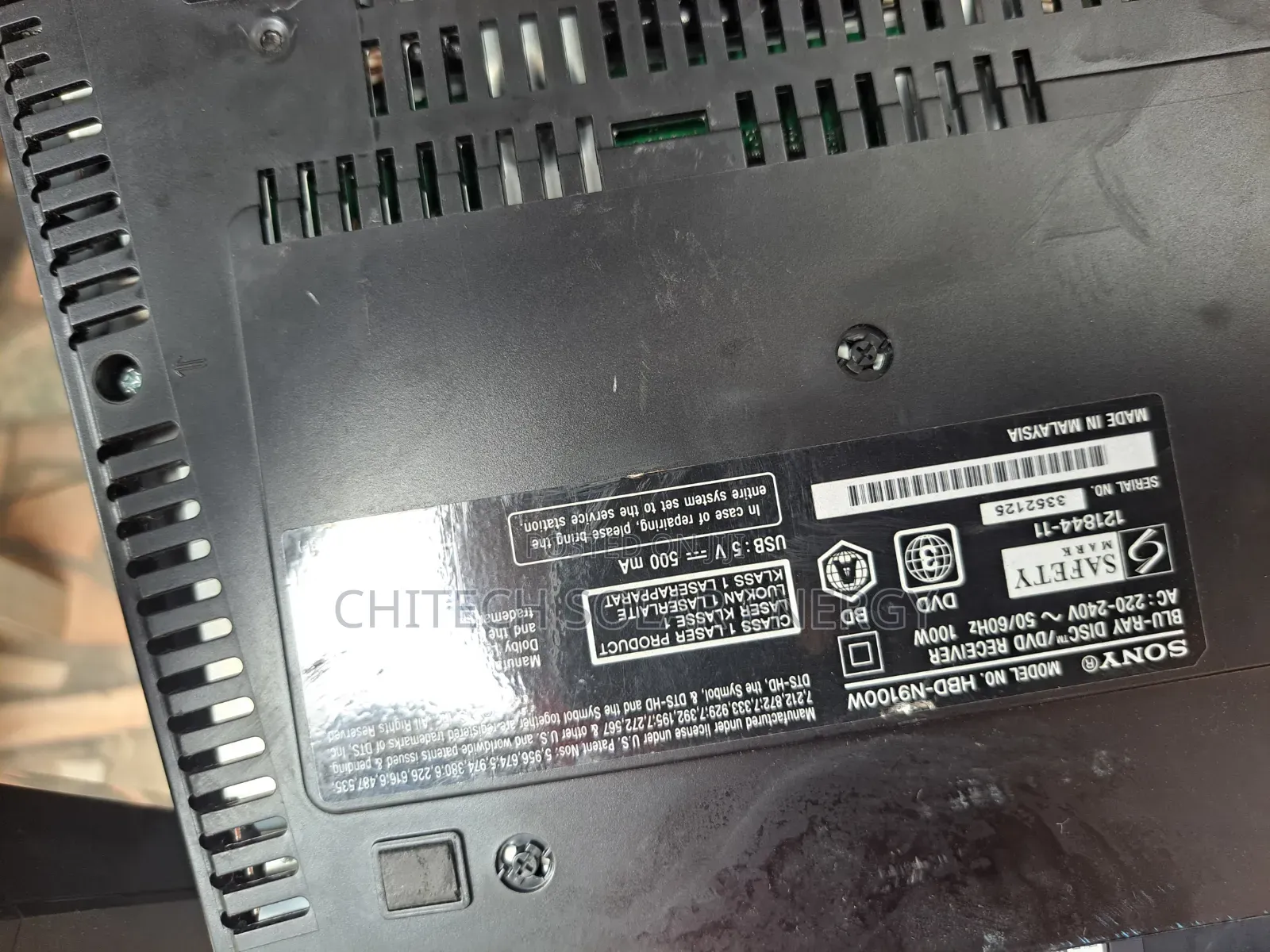 Sony Bluray Model Number HBD N9100w