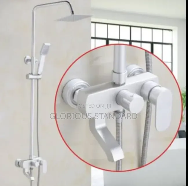 White Aluminum Color Shower England Standard
