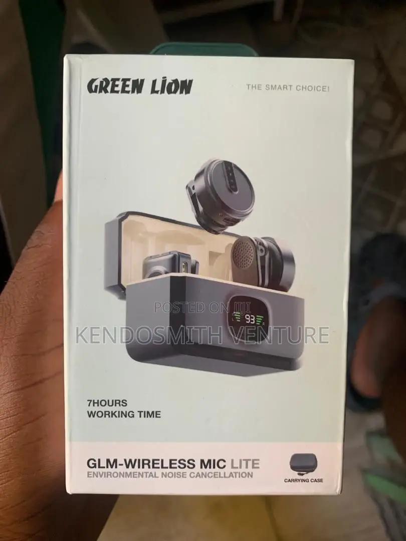 Green Lion GLM Wireless Mic Lite – Noise Cancellation, 7 Hours Battery