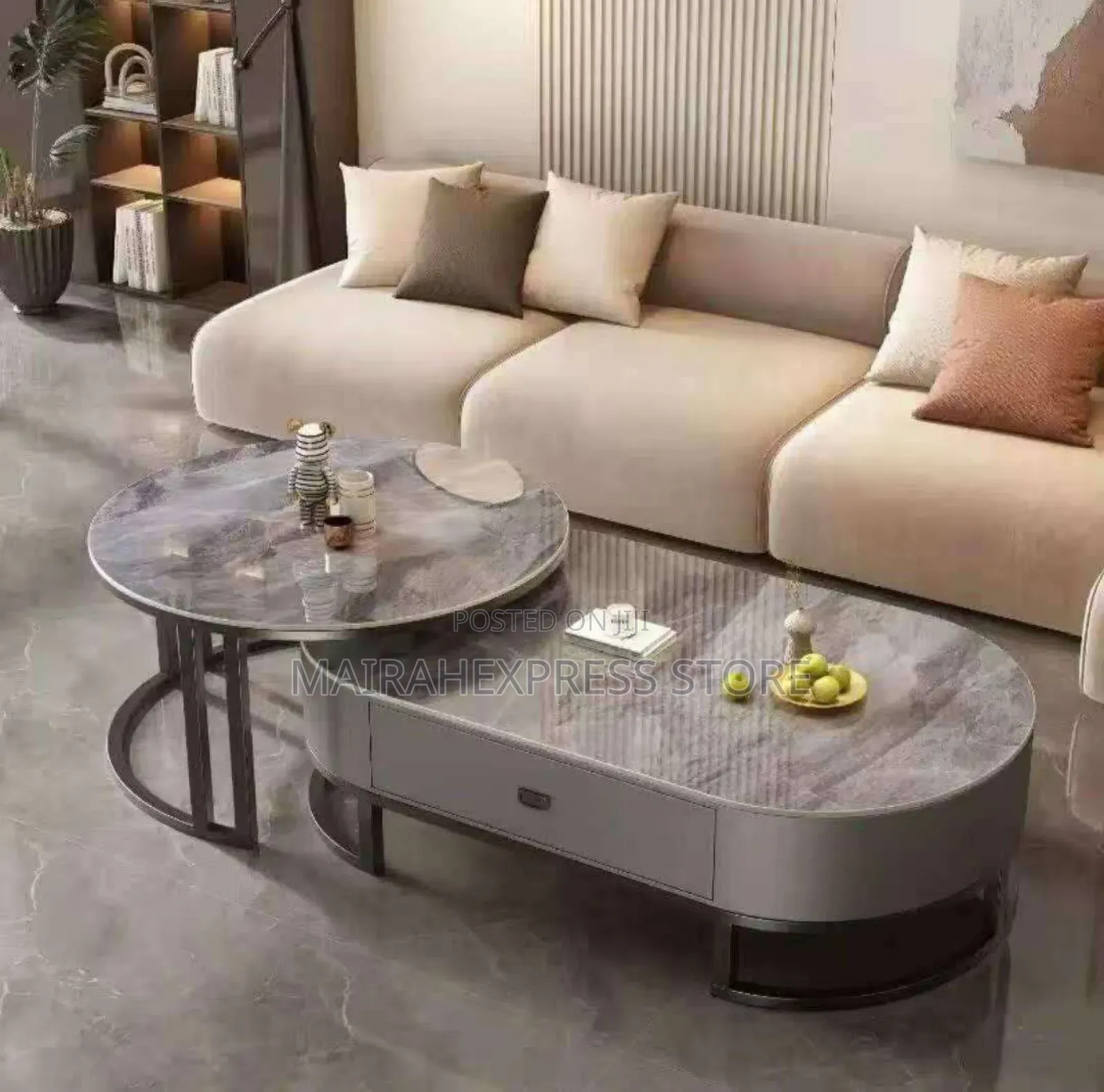 A + B Marble and Glass Luxury Center Table - Gold Legs
Ts