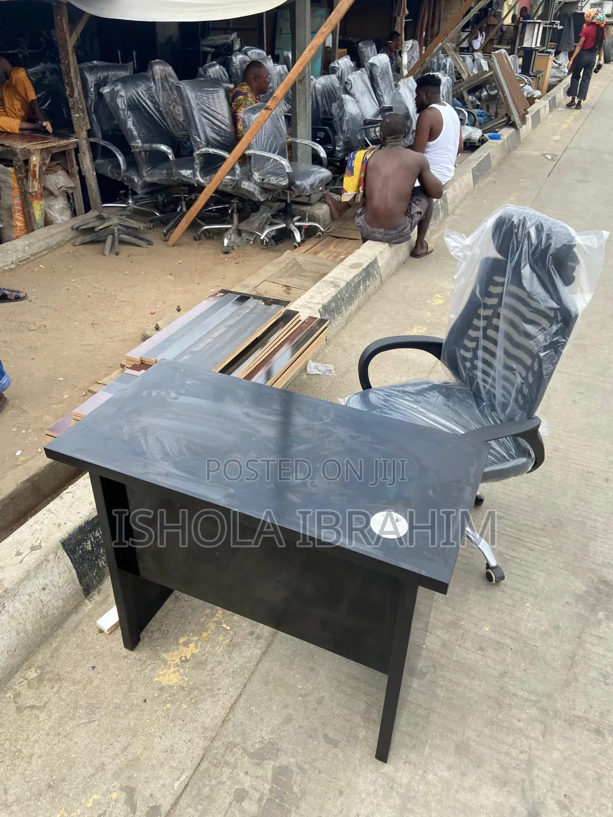 3ft Office Table and Rolling Chair Available