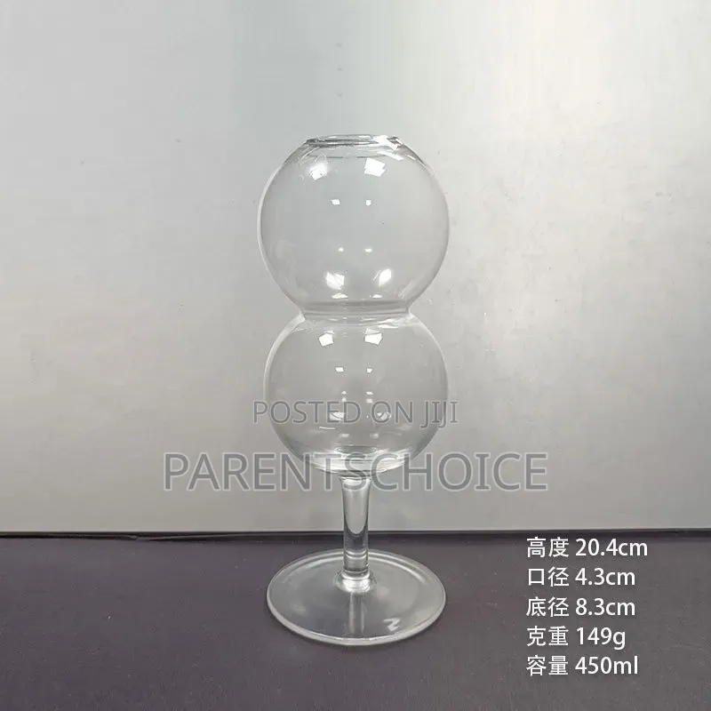 Gourd Shaped Drinking Glass Cup - 1 Pc