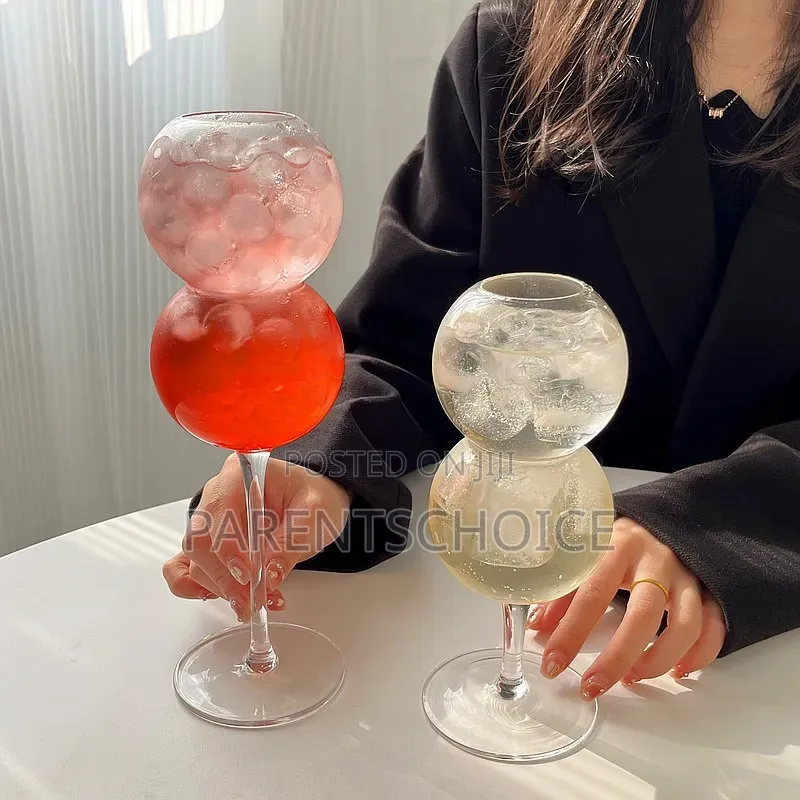 Gourd Shaped Drinking Glass Cup - 1 Pc