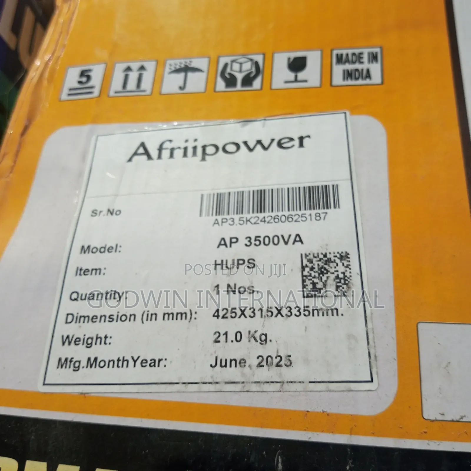 Afriipower Inverter 24v 3.5kva