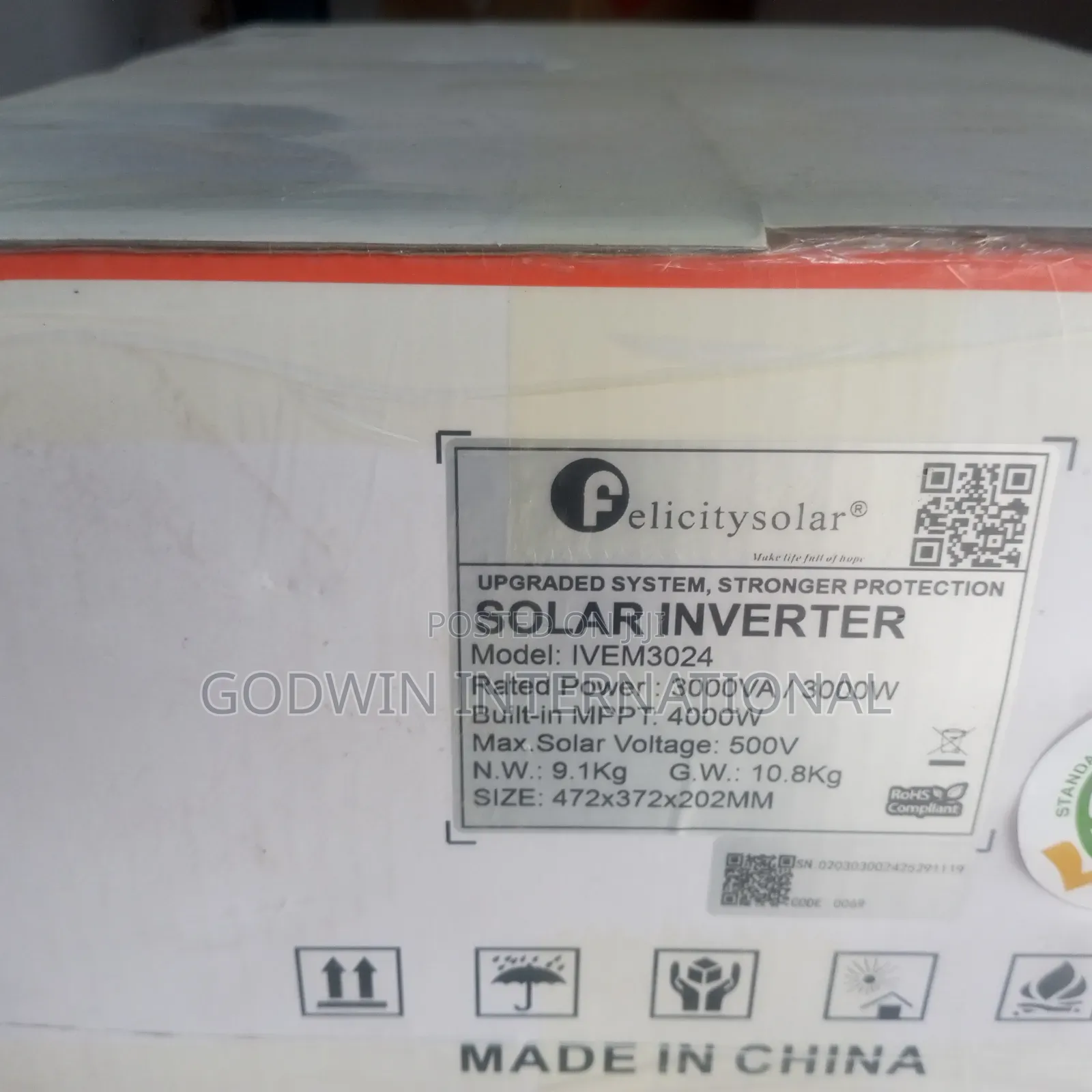 Felicity Hybrid Inverter 24v 3kva