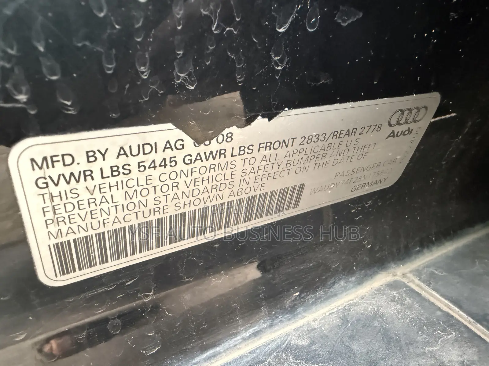 Audi A6 4.2 Quattro Tiptronic 2008 Black
