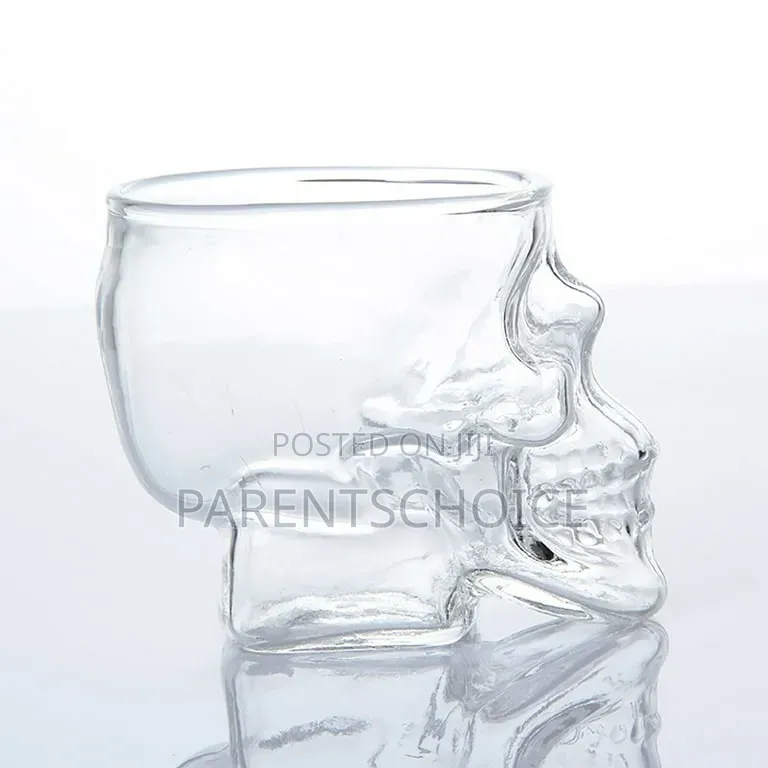 Multipurpose Clear Skull Face Drink Glass Cup for Cocktail Margarita