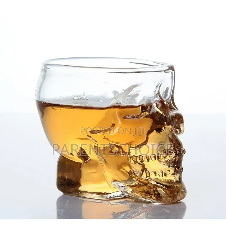 Multipurpose Clear Skull Face Drink Glass Cup for Cocktail Margarita