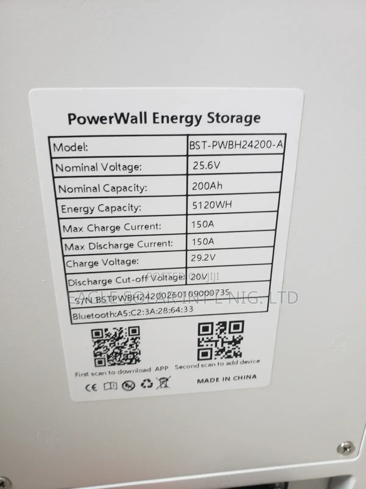 5.1kwh 24v Lithium Battery. Very Strong and Reliable. 5years Warranty