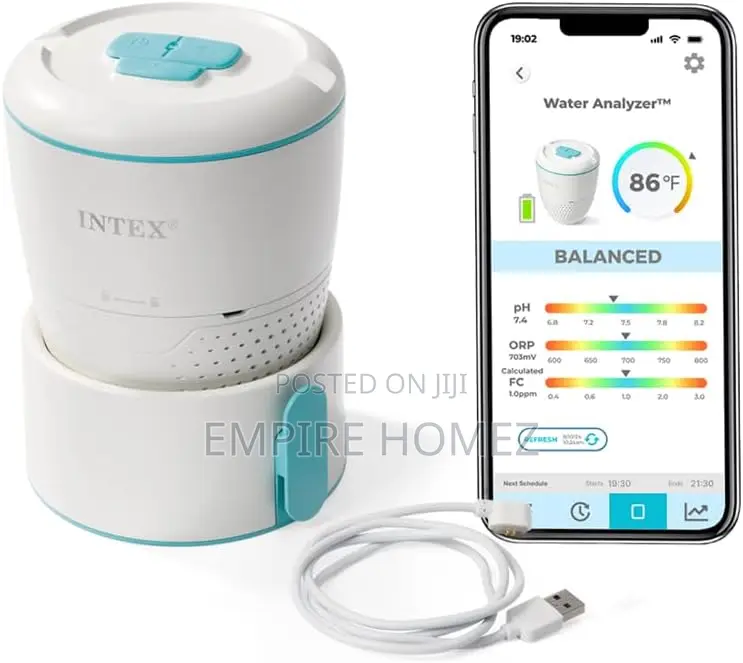 Wifi Water Pool Monitor With Real-Time Ph and Chlorine Tracking
