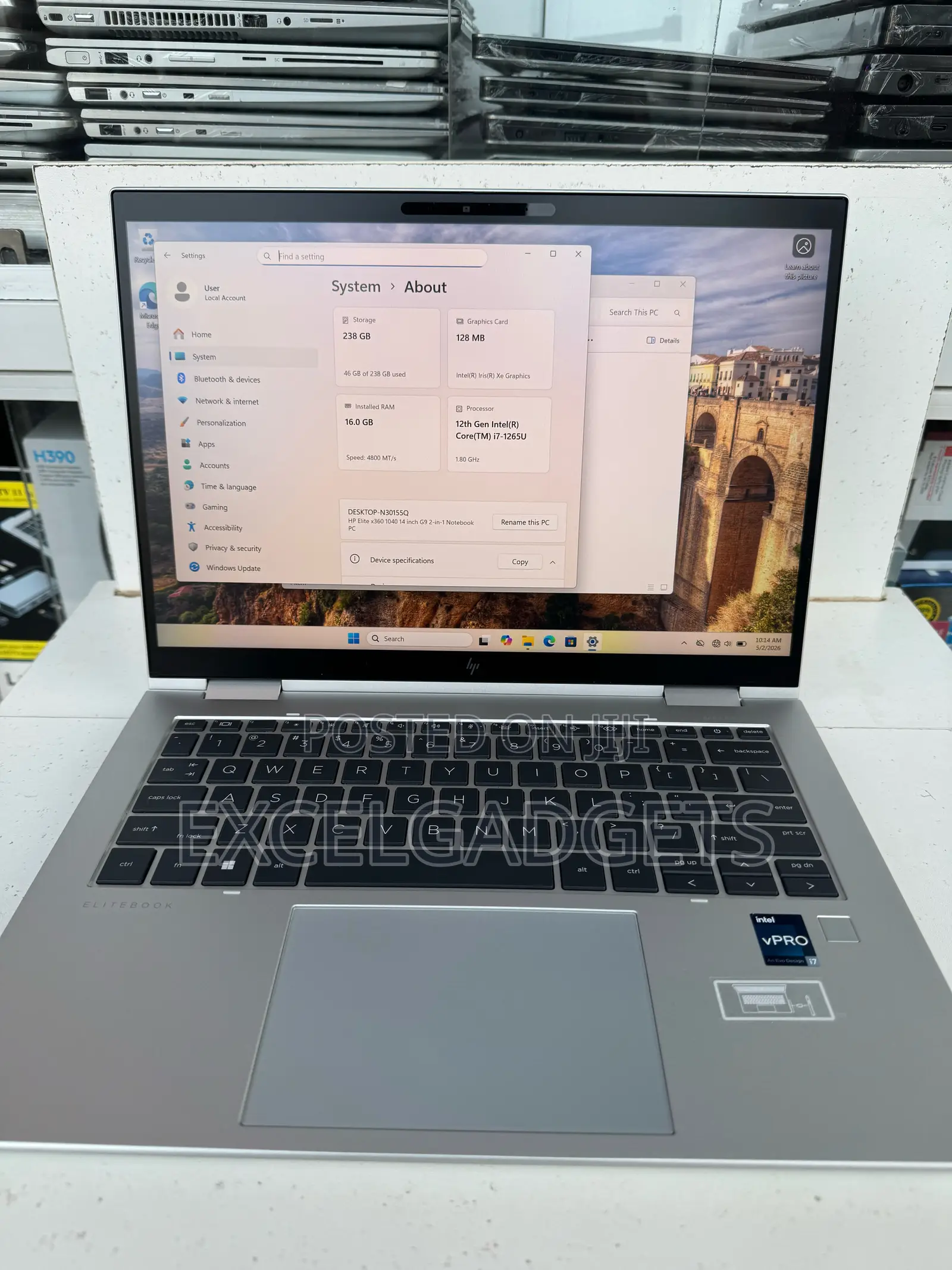 Laptop HP EliteBook x360 1040 G9 16GB Intel Core i7 SSD 512GB