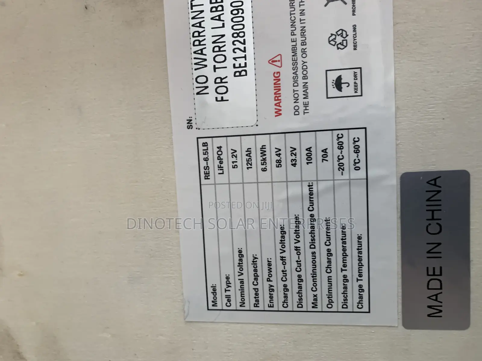 6.5kwh 51.2v Hyper Lithium Battery Is Available