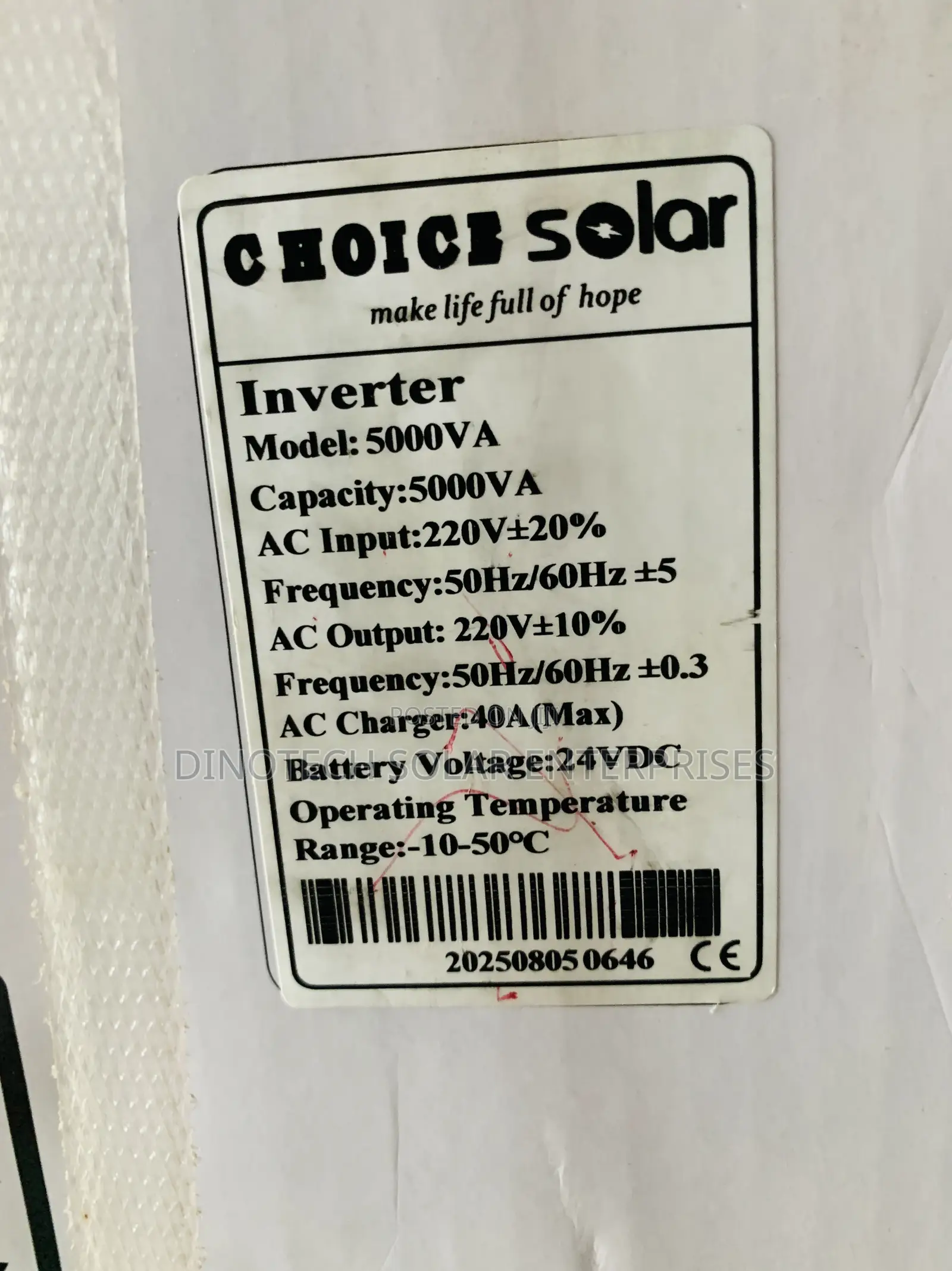 5kwh 24v Choice Solar Inverter Is Available