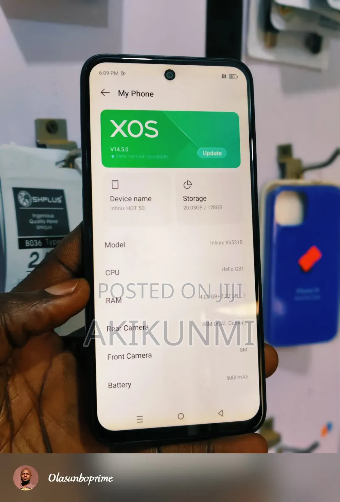 Infinix Hot 50i 128 GB Black