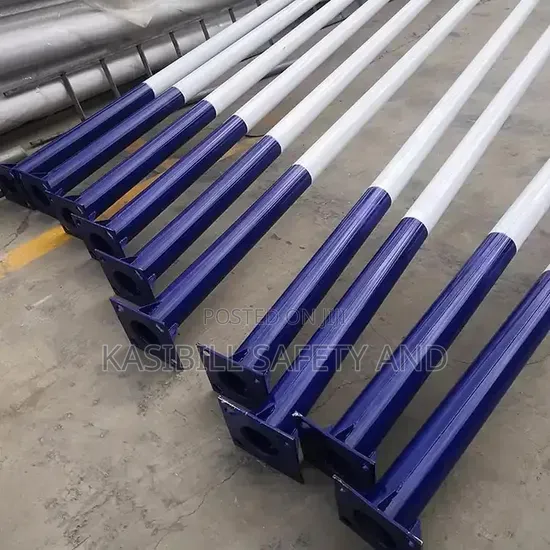 Galvanized Steel Solar Street Light Poles.