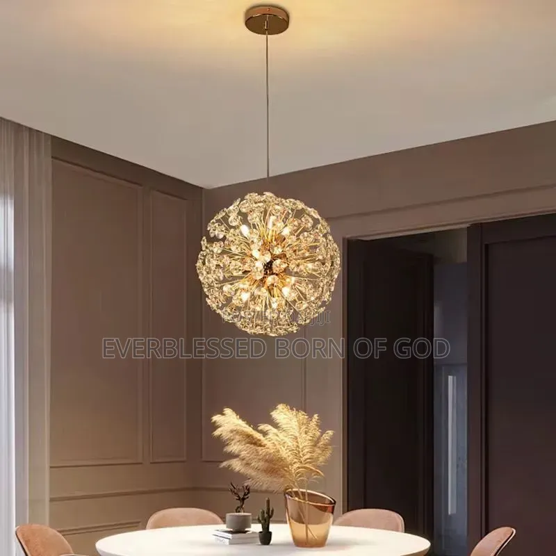 A Standard Quality Modern Dandelion- Style Led Crystal Chandelier
