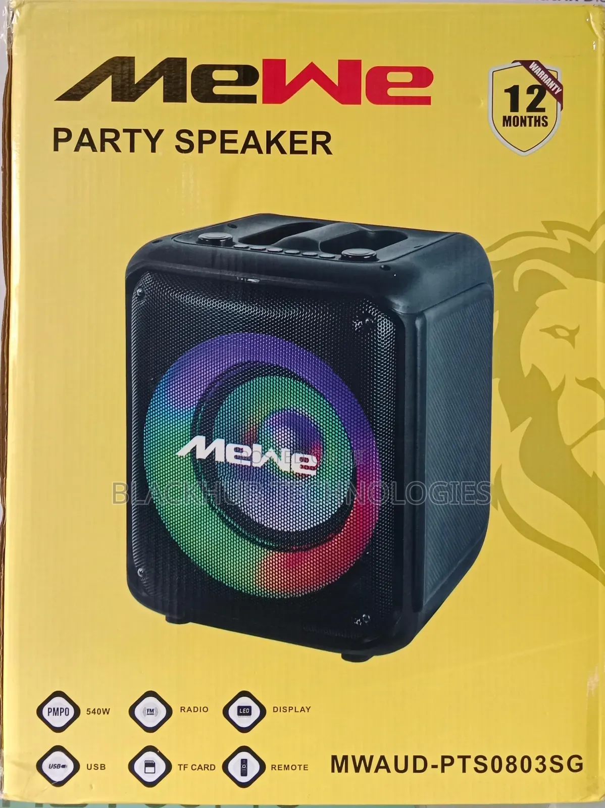 Mewe Party Speaker Mwaud-Pts0803sg 540w