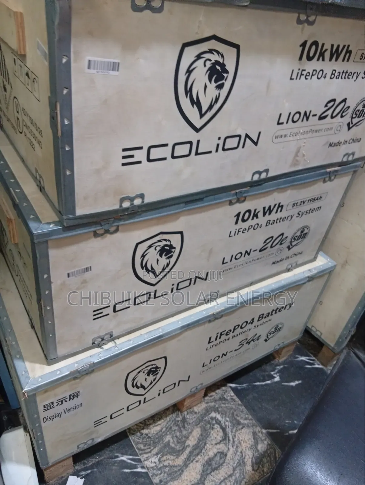 Ecolion Lithium Ion Batteries 10kwh 48v