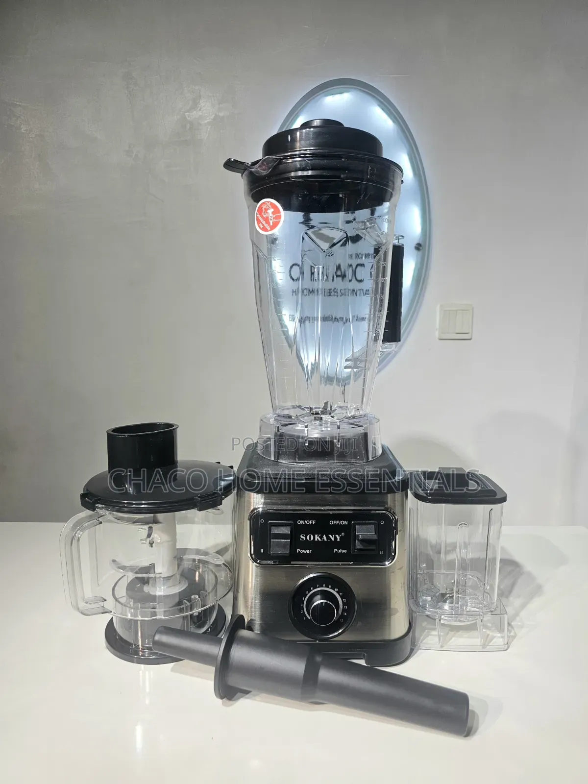 Sokany 3-in-1 Multipurpose Blender
