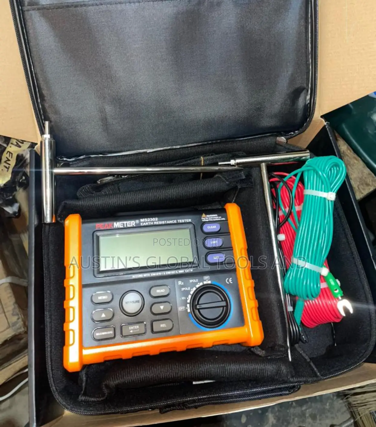 Peakmeter Ms2302 Earth Resistance Tester.