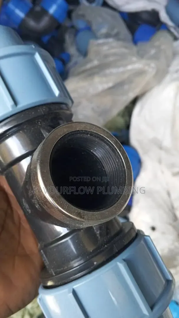 Hdpe Compression Female Threaded Tee – 50mm X 1 1⁄2"