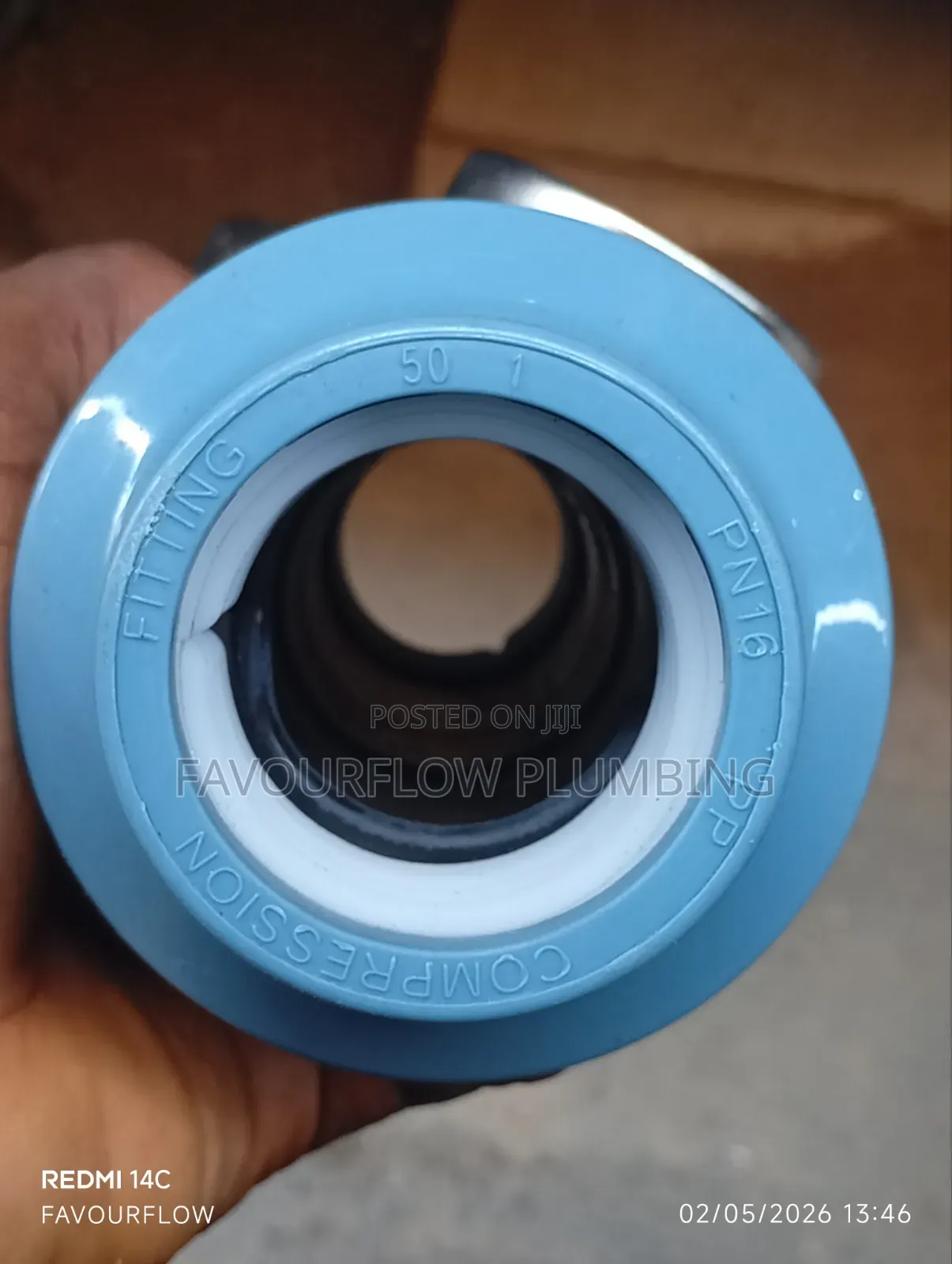 Hdpe Compression Female Threaded Tee – 50mm X 1 1⁄2"