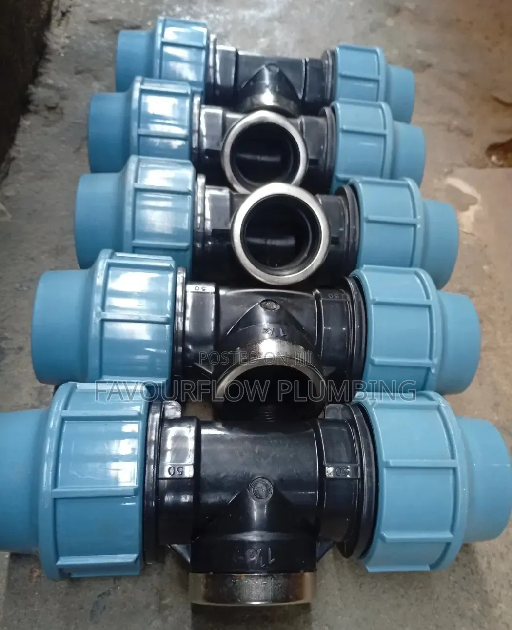 Hdpe Compression Female Threaded Tee – 50mm X 1 1⁄2"
