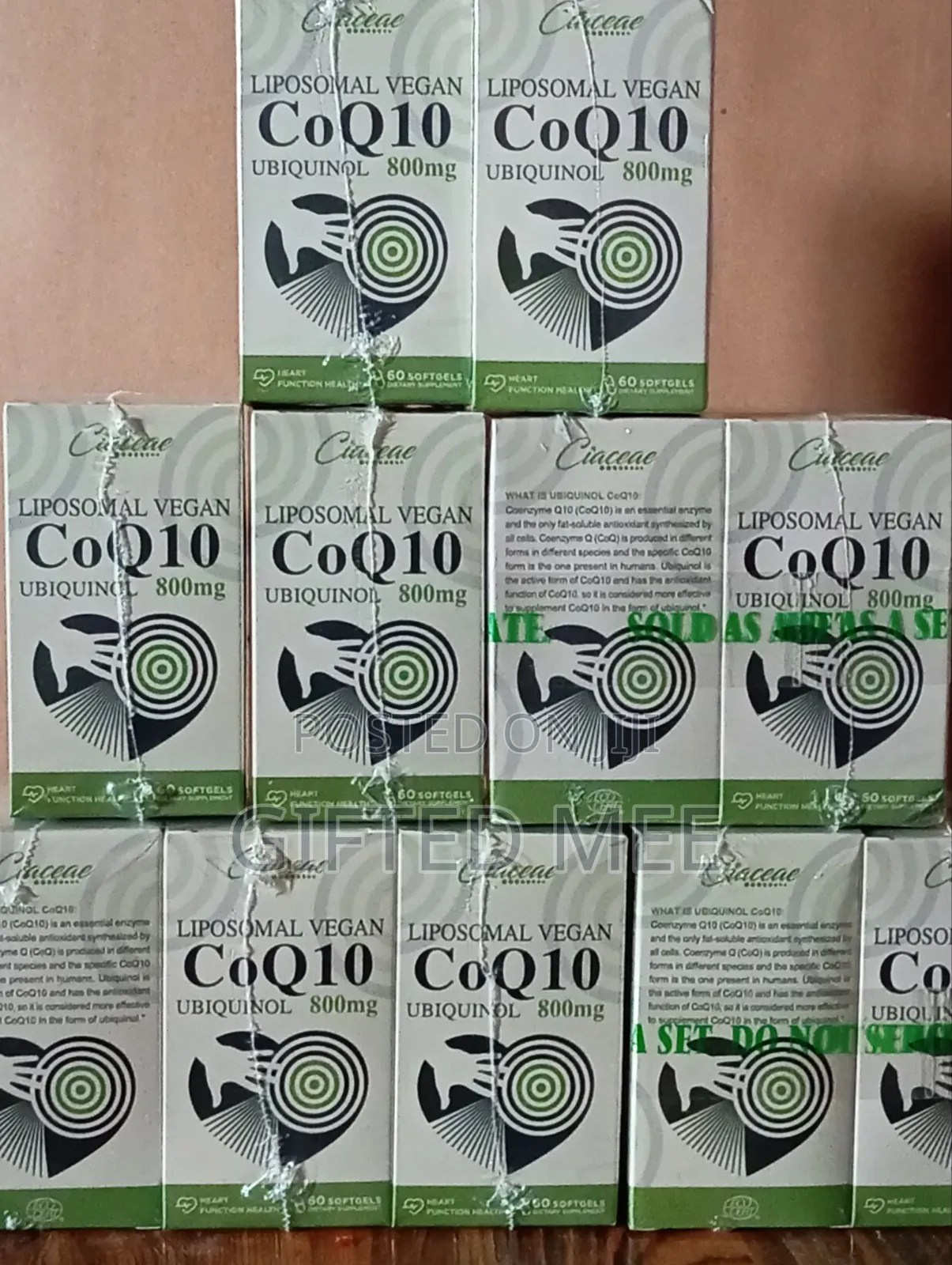 Maximum Absorption Coq10 Ubiquinol 800mg, 60 Softgels.