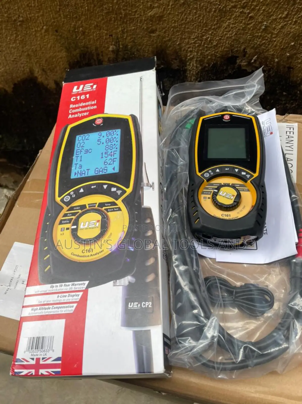 Uei C161 Residential Combustion Analyzer Kit
