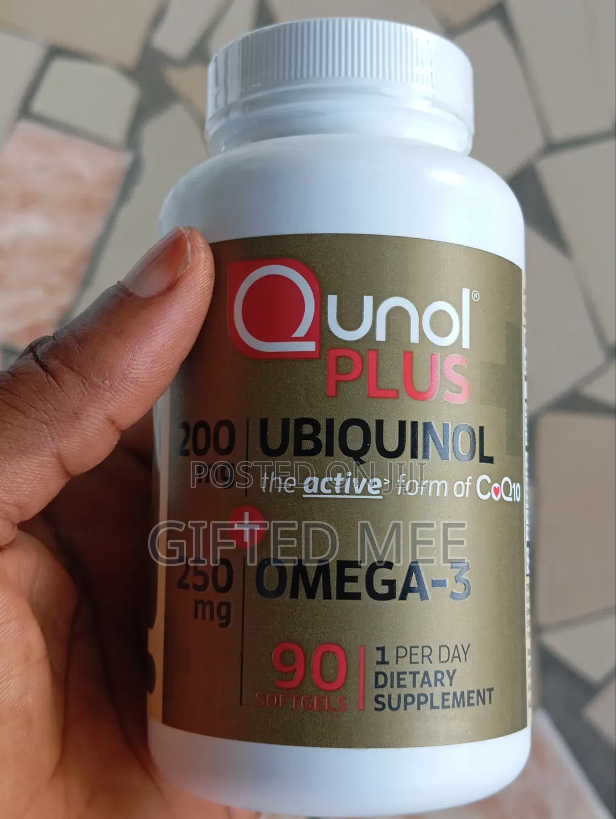 Qunol Plus Ubiquinol(Coq10), 200 Mg + Omega-3, 90 Softgels.