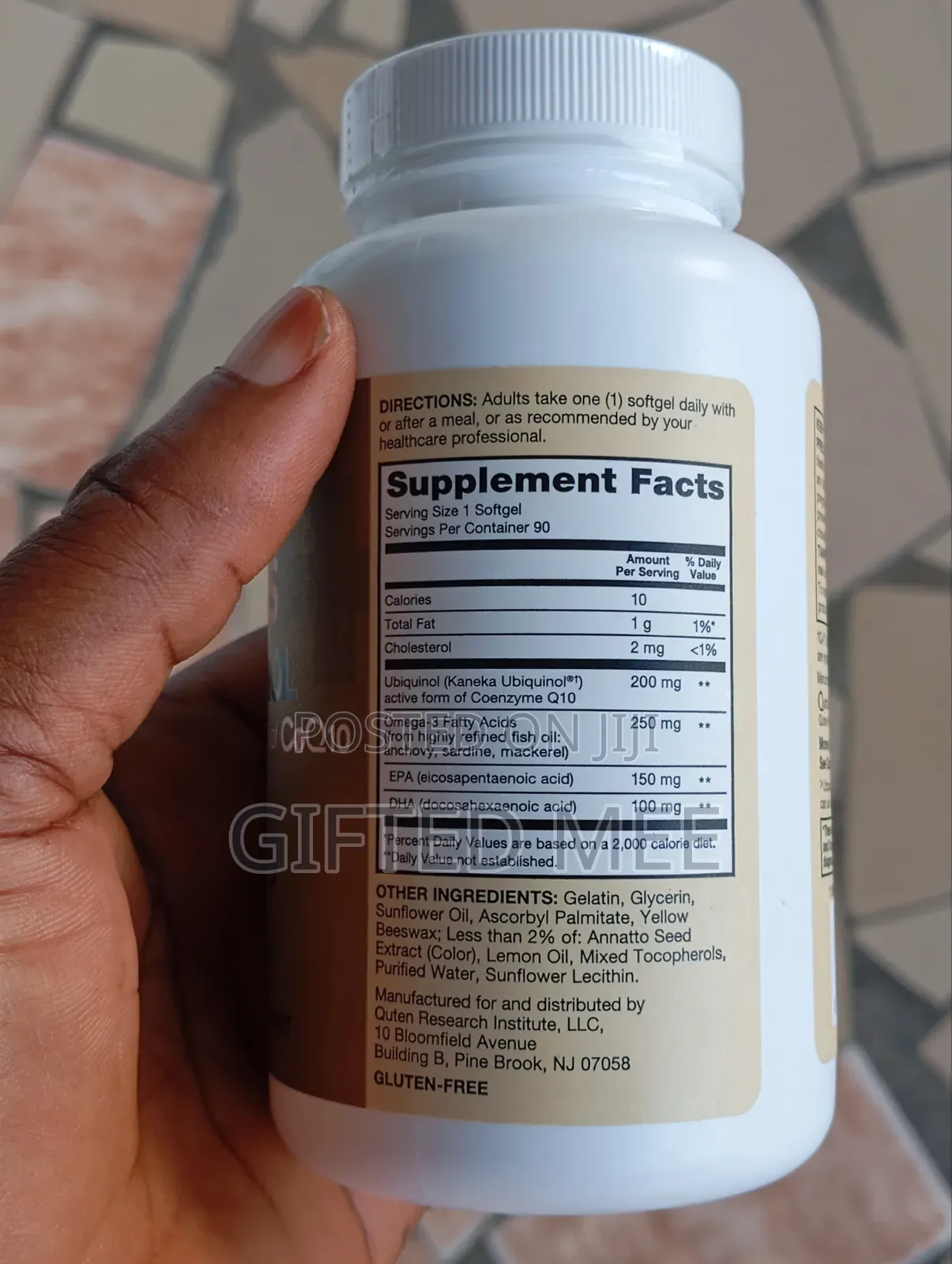 Qunol Plus Ubiquinol(Coq10), 200 Mg + Omega-3, 90 Softgels.