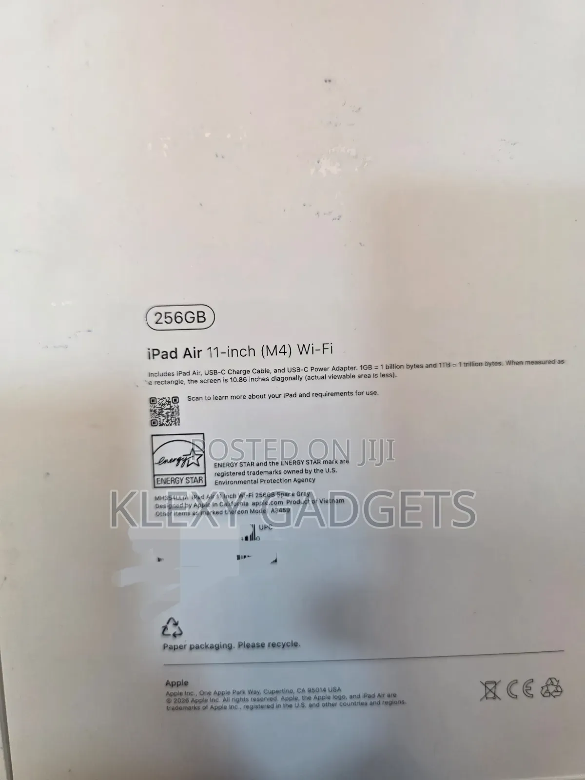 New Apple iPad Air 256 GB Gray