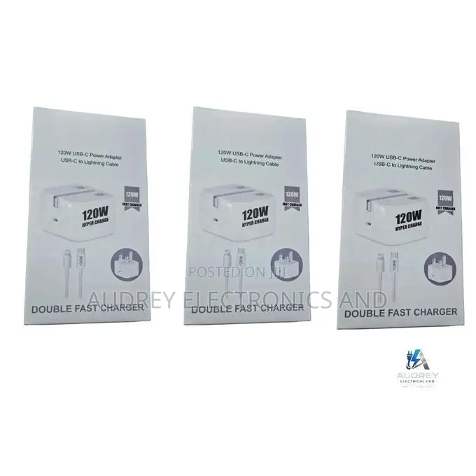 120w Phone Charger Adapter With Cable (iPhone Charger)