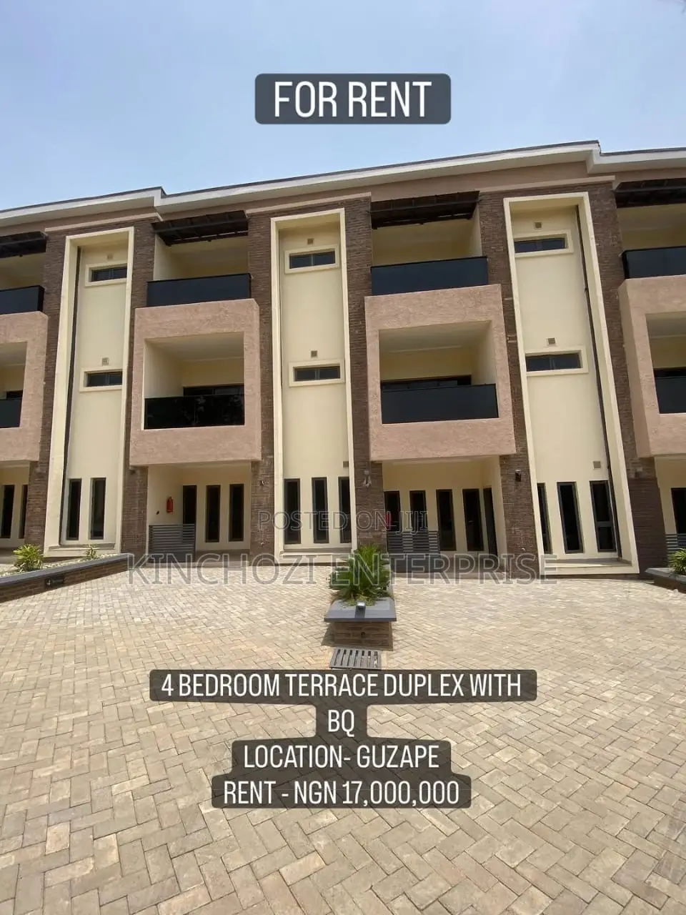 4bdrm Duplex in Guzape for rent