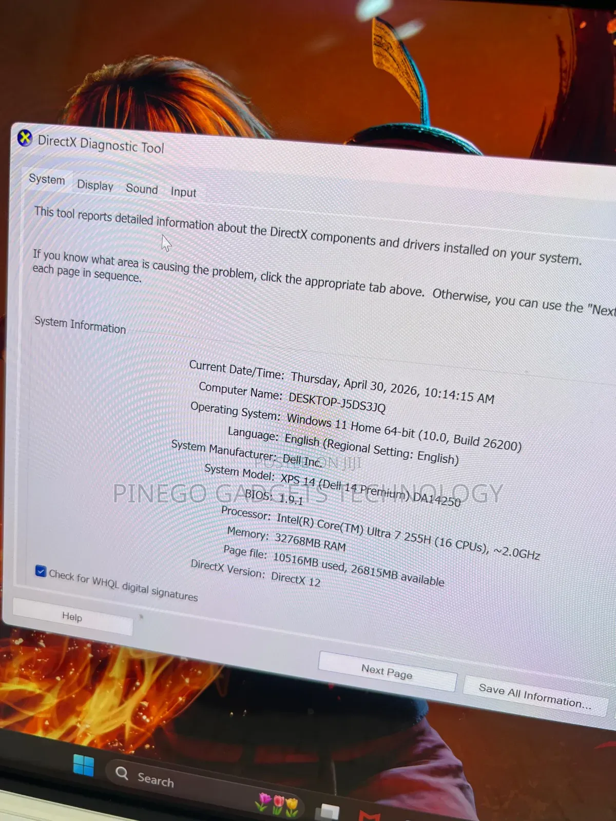 Laptop Dell XPS 14 9440 32GB Intel Core Ultra 7 SSD 1T