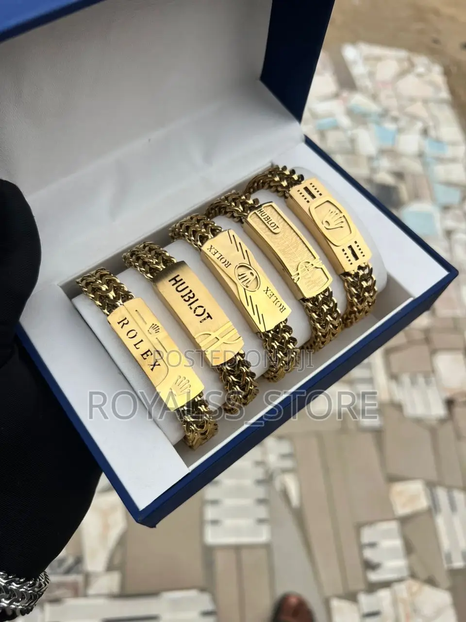 Non-Tarnish Gold Plated Men’S Bracelet Hand Chain