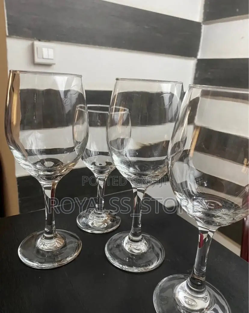 Plain Wine Glass 6pcs a Pack Glassware Set