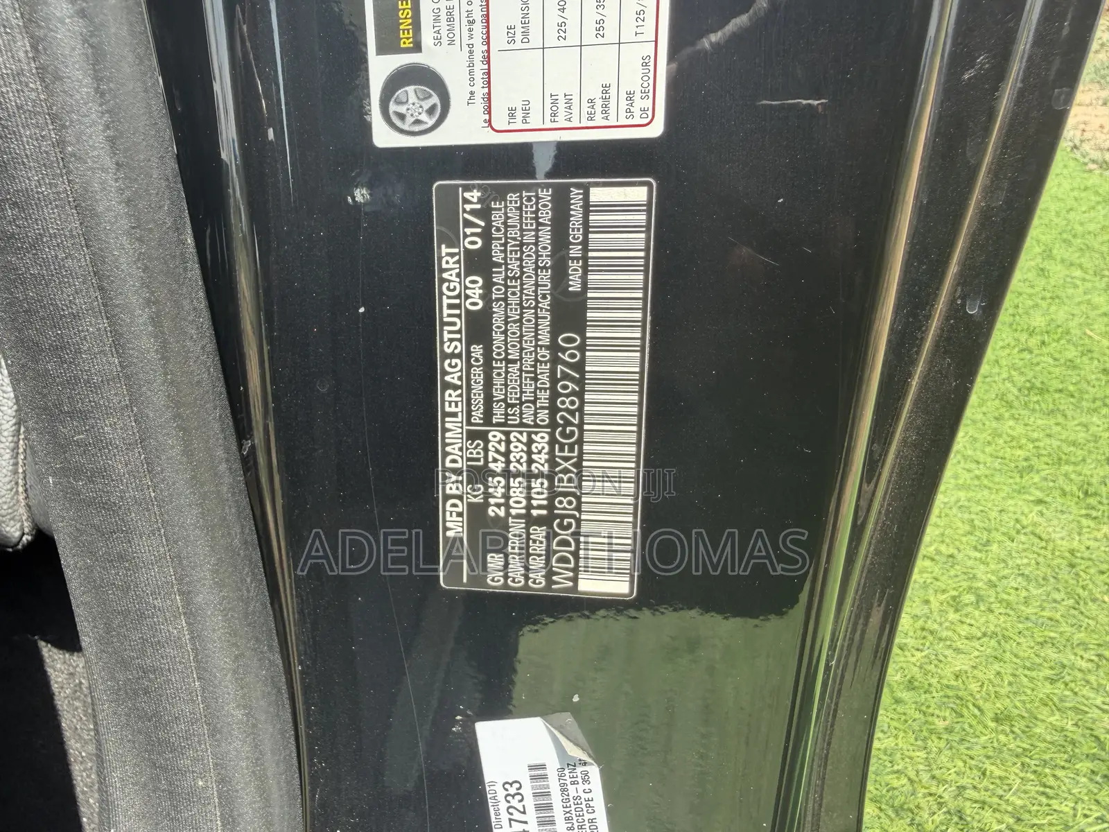 Mercedes-Benz C350 C 350 4MATIC AWD 2014 Black