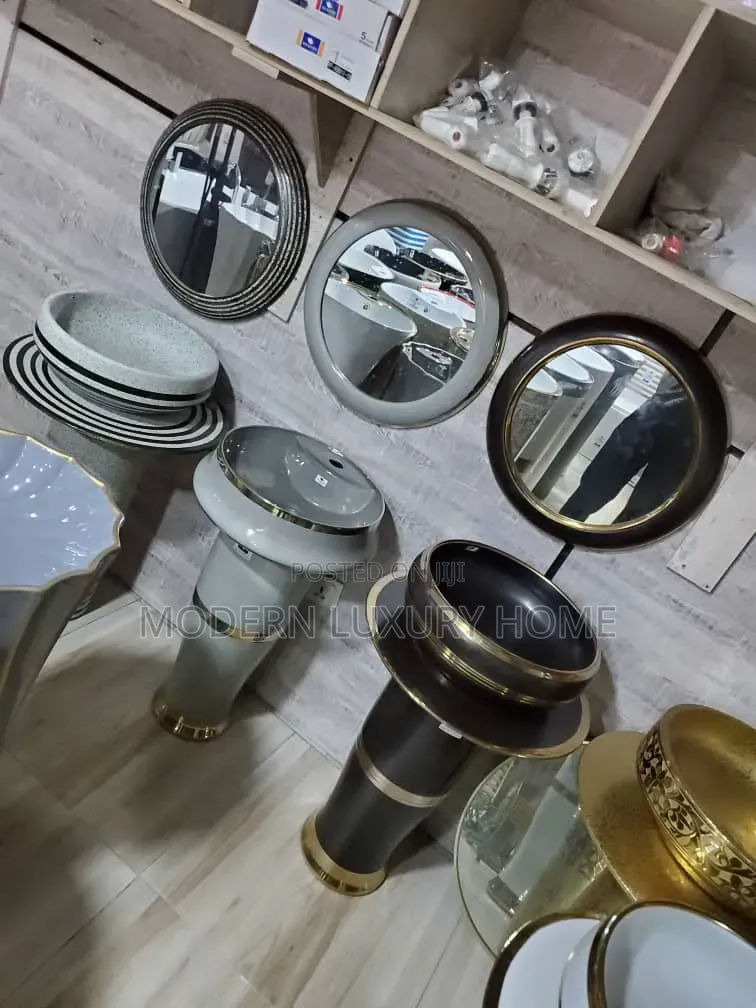 Dining Standing Basin With Mirror