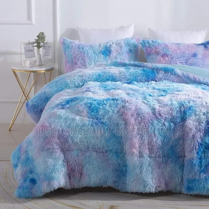 Fluffy Fur Duvet Bedsheets and Pillowcase Set-7/7