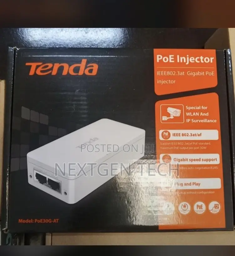 Tenda Poe30g-at Gigabit Poe Injector.