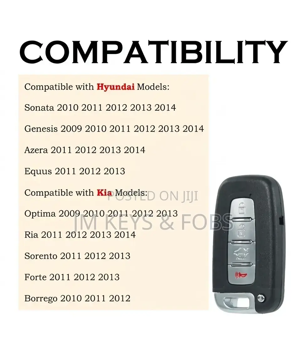Smart Keyless Fob for Hyundai Sonata