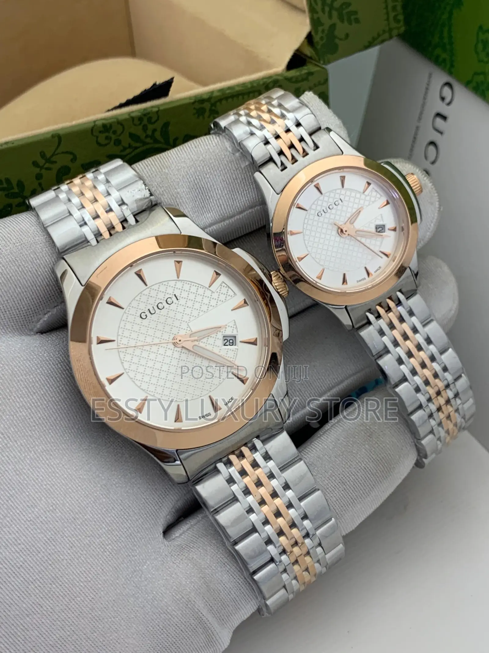 High Quality Luxury Gucci Chain Couple Wristwatch