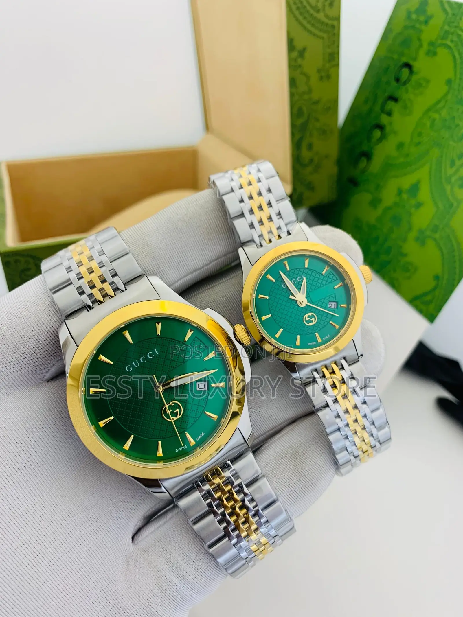 High Quality Luxury Gucci Chain Couple Wristwatch