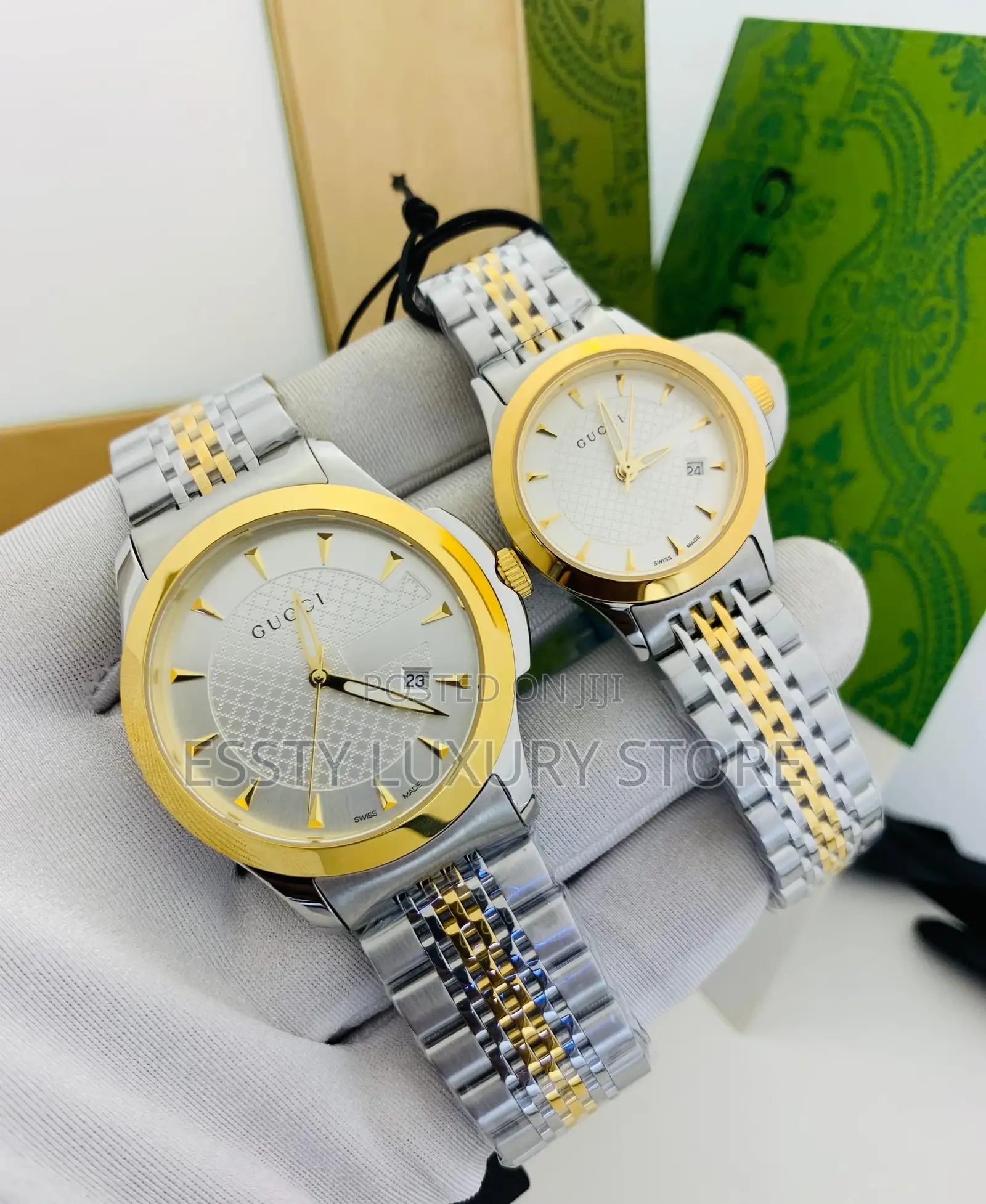 High Quality Luxury Gucci Chain Couple Wristwatch
